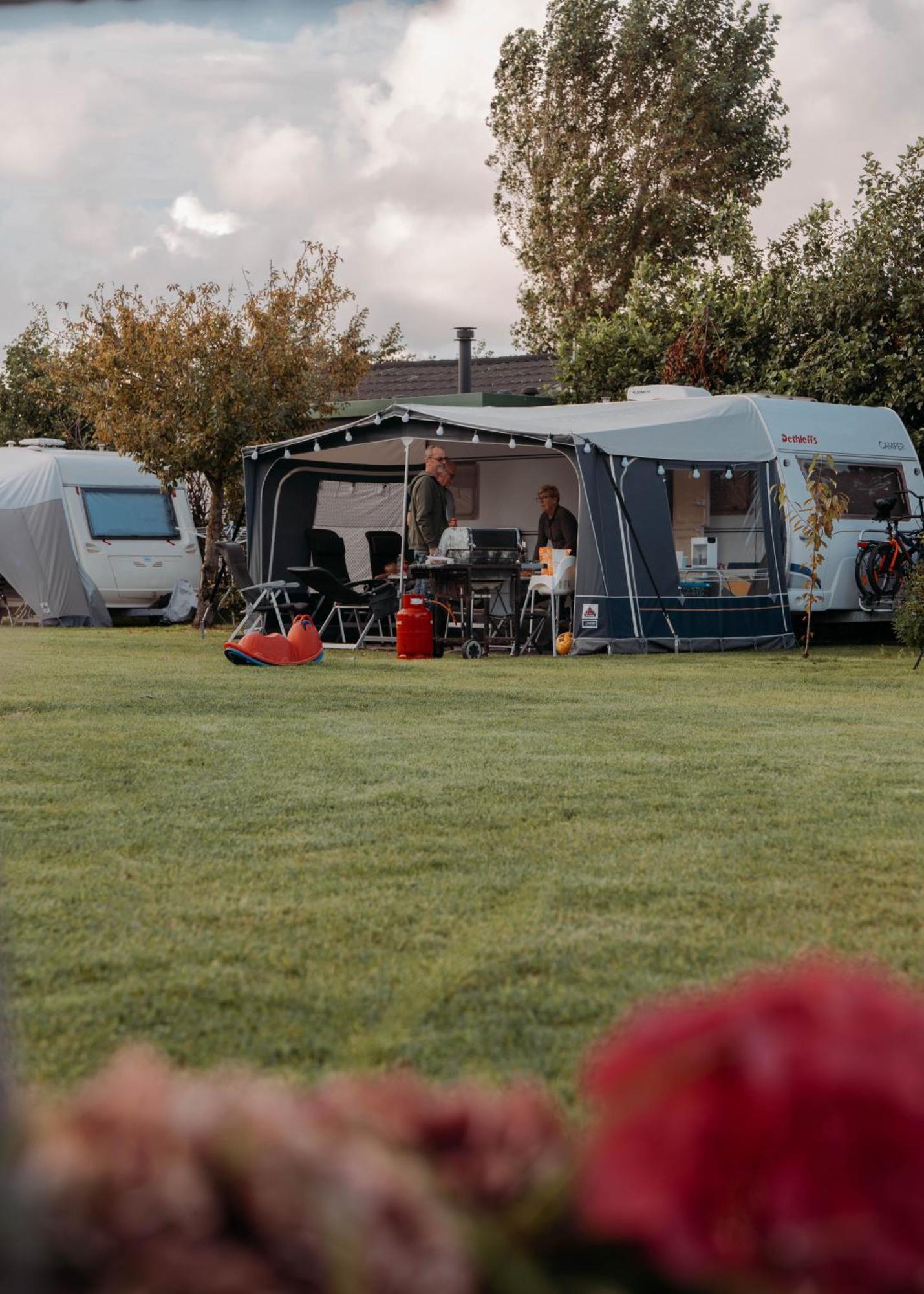 Camping De Tulpenweide Lege Kampeerplaats, Lege Plaats Op Het Gras Zonder Bed Breezand エクステリア 写真